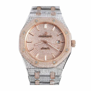 AP Royal Oak Iced Out Two-Tone 15400SR.OO.1220SR.01 Master Replica 1:1